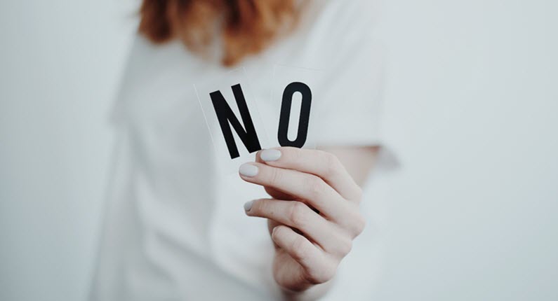 Be Willing To Say No